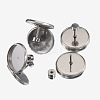 Non-Tarnish 304 Stainless Steel Studs Earrings Findings EJEW-H001-05P-02-1