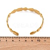 304 Stainless Steel Cuff Bangles for Women BJEW-F491-01G-02-3