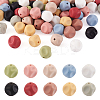 60Pcs 10 Colors Cube Food Grade Eco-Friendly Silicone Focal Beads SIL-TA0001-54A-1