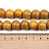 Handmade Fancy Antique Glazed Porcelain Ceramic Round Beads Strands PORC-L019-13mm-02-3