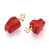 Alloy Enamel Pendants ENAM-N062-05A-G-2
