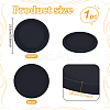 Round Wood Covered with Velvet Jewelry Display Trays for Earrings Rings Necklaces Bracelets ODIS-WH0043-178A-02-2