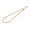 5MM 304 Stainless Steel Braided Herringbone Chain Necklaces NJEW-N058-04G-1