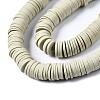 Flat Round Handmade Polymer Clay Beads CLAY-R067-10mm-02-3