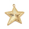 Ion Plating(IP) 304 Stainless Steel Pendants STAS-P312-14G-1
