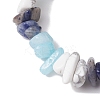 Natural Gemstone Stretch Bracelets for Women BJEW-JB10995-01-3