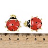 Brass Enamel Pendants KK-H072-03G-3