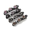 Fashion Double Layer Resin Rhinestone Alligator Hair Clips Sets LS-PHAR-P005-25-3