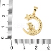 Brass Micro Pave Cubic Zirconia Pendants KK-D357-09B-G-3