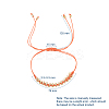 Electroplate Glass Seed Bead Braided Bracelets BJEW-JB04789-02-5