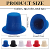 6Pcs 6 Colors EVA Cloth Mini Hat Fascinator Base AJEW-FG0005-04-2