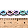 Electroplated Synthetic Non-magnetic Hematite Beads Strands G-L613-Z01-02B-4