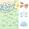 84Pcs 2 Colors Baking Paint Opaque Acrylic Beads FIND-SC0020-83A-3