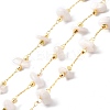 Natural White Moonstone Chips Beaded Chains CHC-SZ0001-62G-1