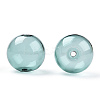 Transparent Blow High Borosilicate Glass Globe Beads GLAA-T003-09E-1