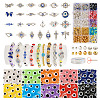 DIY Evil Eye Bracelet Making Kit DIY-TA0004-41-13