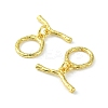 Rack Plating Eco-Friendly Brass Toggle Clasps KK-K330-43G-3