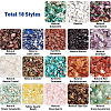 396G 18 Style Natural & Synthetic Gemstone Chip Beads G-NB0002-64-5