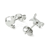 Non-Tarnish Cute Little Animal Theme 304 Stainless Steel Stud Earrings LS-EJEW-B041-02D-P-2