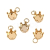 304 Stainless Steel Pendant Rhinestone Claw Charms Settings STAS-B121-01A-G-1