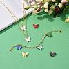 60Pcs 10 Colors Alloy Acrylic Pendants PALLOY-LS0001-02LG-7