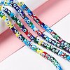 Handmade Evil Eye Lampwork Beads Strands LAMP-F024-01A-04-2