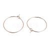 Ion Plating(IP) 316L Surgical Stainless Steel Hoop Earring Findings STAS-G130-03RG-21MM-1