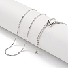 Non-Tarnish 304 Stainless Steel Serpentine Chain Necklaces LS-NJEW-R266-07P-2
