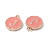 (Defective Closeout Sale Border damaged) Golden Plated Alloy Enamel Charms LS-ENAM-XCP0001-20J-3
