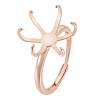 1Pc Rhodium Plated 925 Sterling Silver Adjustable Ring Findings STER-BC0002-39A-1