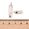 Electroplated Natural Keshi Pearl Pendants PEAR-S012-83-3