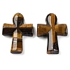 Natural Tiger Eye Pendants G-B122-02N-1