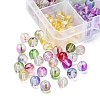 8 Colors Transparent Spray Painted Glass Bead GLAA-YW0001-45-4