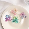 Gradient Color Transparrent Acrylic European Beads OACR-P024-01-1
