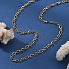 3.5MM 304 Stainless Steel Oval Link Chain Necklaces NJEW-T016-08G-2