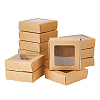 Kraft Paper Candy Storage Box CON-WH0084-90B-1