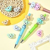 12Pcs 6 Colors Silicone Beads SIL-YW0002-08-4