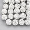 Handmade Polymer Clay Rhinestone Beads X-RB-S250-12mm-A14-1