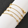 Brass Satellite Chains Necklaces for Women NJEW-D302-28G-1