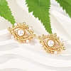 Brass Stud Earrings KK-U058-63A-G-1