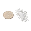 Anti-Tarnish 304 Stainless Steel Sun Open Cuff Rings RJEW-M047-02P-3