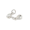 Brass Micro Pave Cubic Zirconia Pendants KK-D386-02P-2