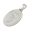 Non-Tarnish 304 Stainless Steel Pendants STAS-B071-02A-26P-2