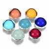 4-Hole Translucent Acrylic Sewing Buttons BUTT-T008-8mm-M-S-1