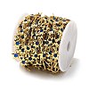 Brass Glass Link Chains CHC-R001-06G-04-3