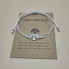 201 Stainless Steel Lotus Link Bracelets WGDDDBE-05-1