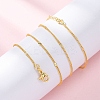 Brass Curb Chains Necklaces for Women NJEW-D302-06G-5
