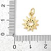 Rack Plating Brass Micro Pave Cubic Zirconia Pendants KK-H509-06G-3