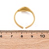 304 Stainless Steel Cuff Rings for Women RJEW-F175-03G-03-3