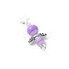 4 Sets Alloy Transparent Stripe Resin Beads Pendants FIND-PH0008-84-4